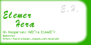 elemer hera business card